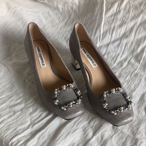 Karl Lagerfeld retro pumps, sz 38.5 (8)